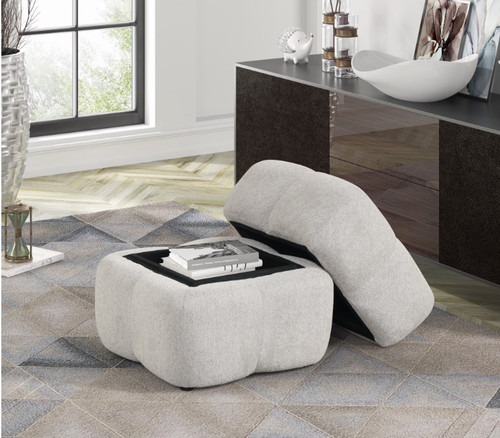 Quilted storage ottoman cube - quilted,