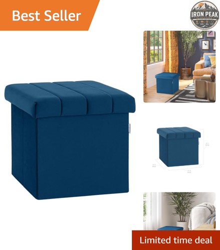 Storage ottoman cube blue - ottoman,