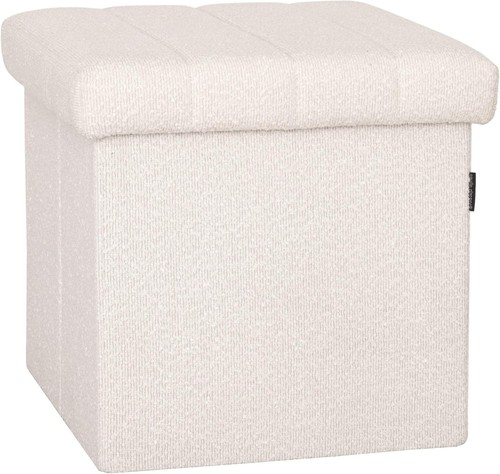 Cushioned fabric ottoman - cushioned,