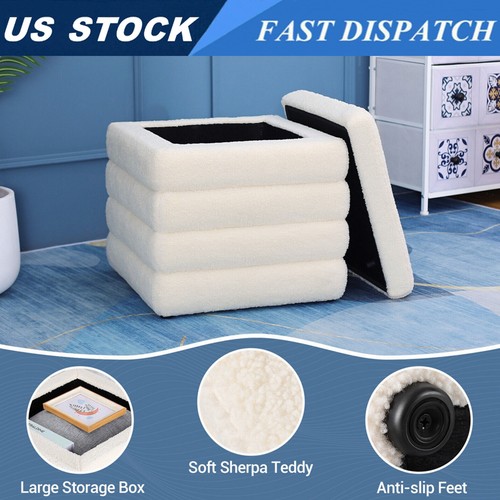 Square storage ottoman - storage,