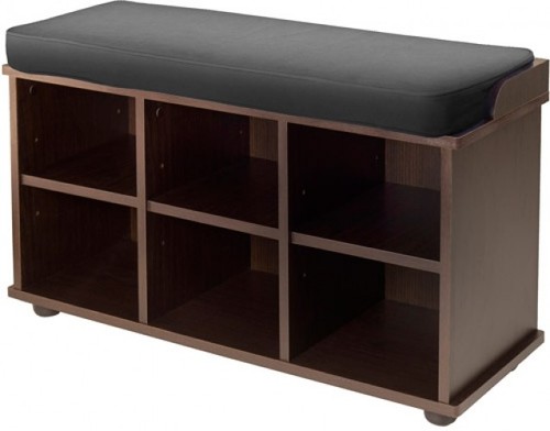 Wood storage bench cube - wood, bench,