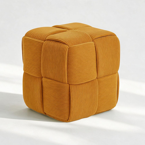 Corduroy square ottoman - square,