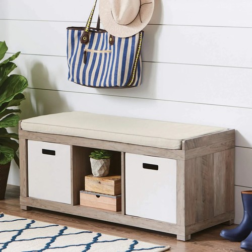 Cube entryway wood storage - 3-cube,